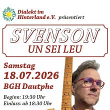 Hendrix und Heimat im Herz: Mundartkonzert mit „Svenson un sei Leu“
